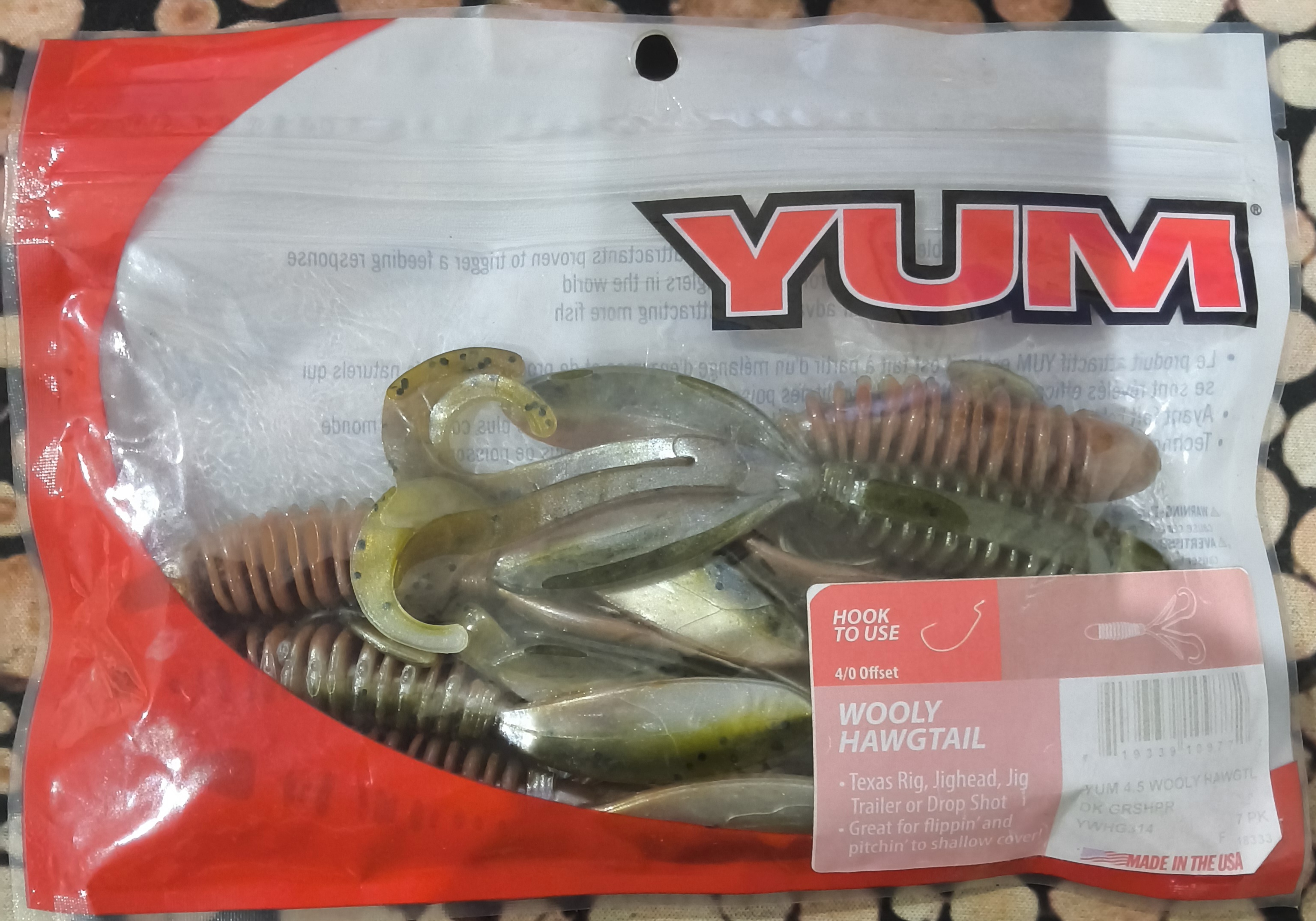 Isca YUM Wooly Hawgtail 4.5''